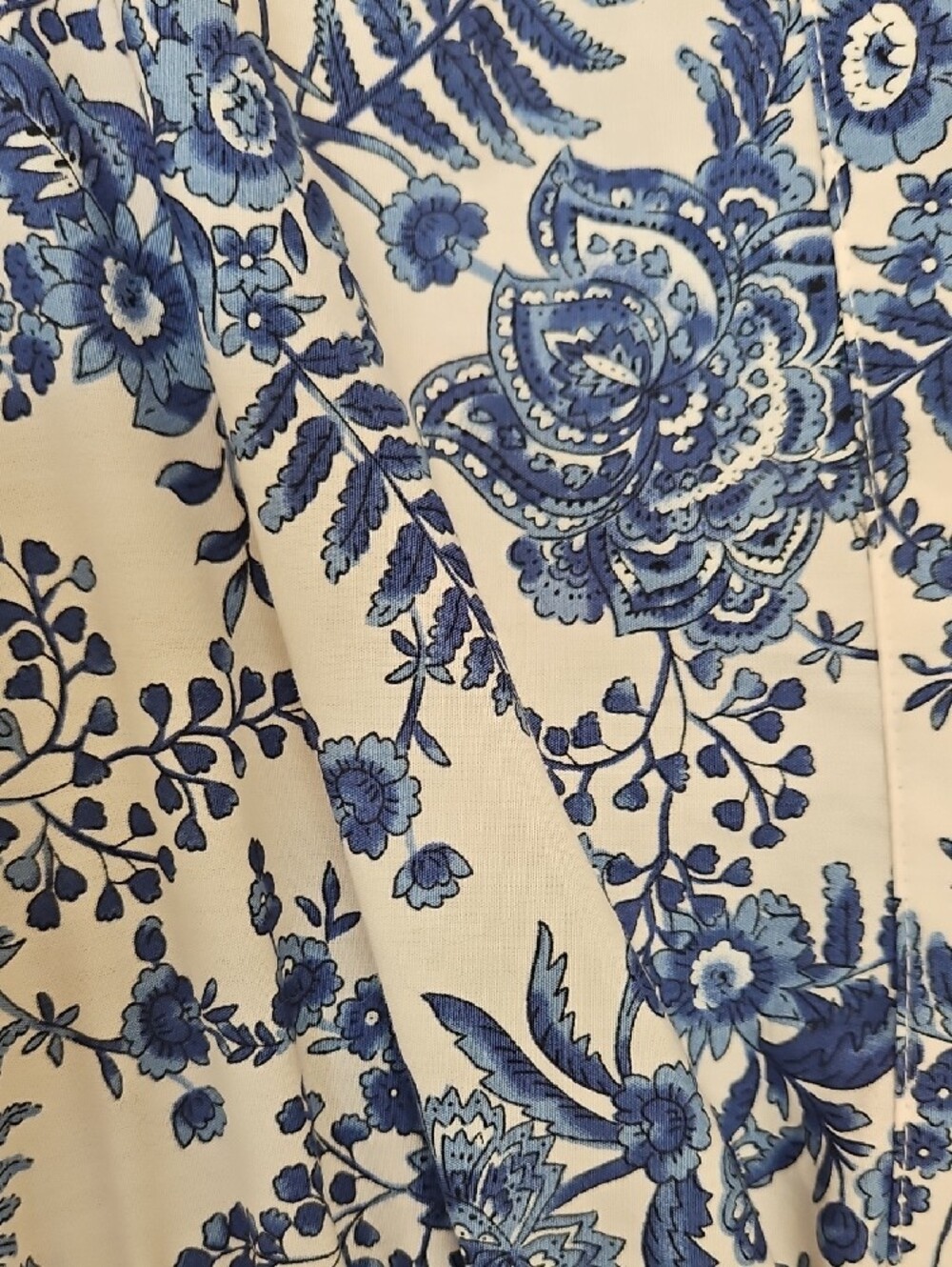 Anthropologie Somerset Maxi - M - Blue/Ivory - Picture 4 of 7
